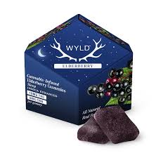 WYLD Multipack of 10, Blueberry THC Gummies (100mg THC)