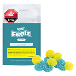 SOURZ by Spinach THC+THCV Blue Rasp Lemonade 5 x 5g Soft Chews