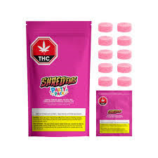 Multipack of 10, Shred'ems Crazy Cream Soda 10x4.5g Gummies