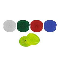 PLASTIC GRINDER 2.25" ASSORTED BUDDIES