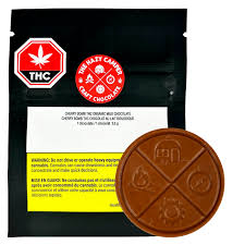 The Hazy Camper Cherry Bomb Organic Milk Chocolate THC 10mg 5.5g chocolate