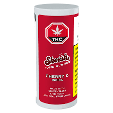 Sheesh Cherry D Indica Live Rosin Full Spectrum 4 x 2.5g Soft Chews