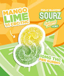SOURZ By SPINACH Fully Blasted Mango Lime 1:1 CBC | THC 1pk soft chew
