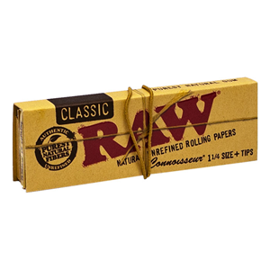 RAW CLASSIC CONNOISSEUR 1.25 WITH TIPS